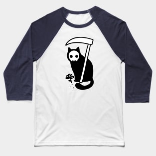 Grim Kitty Baseball T-Shirt